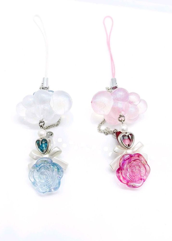 Rose Charm Phone Strap