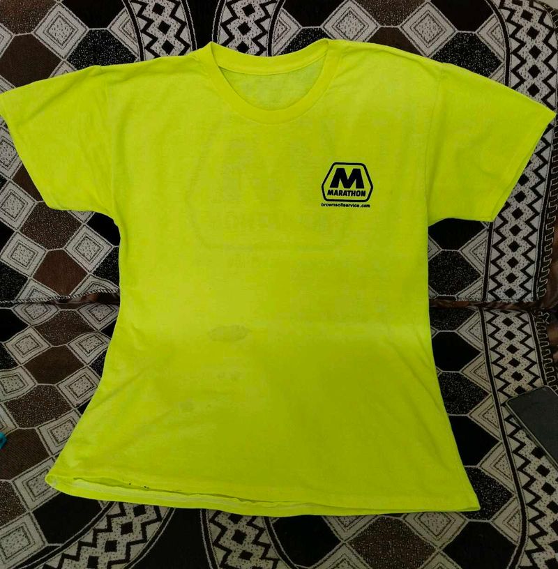 Neon Yellow Marathon T-Shirt