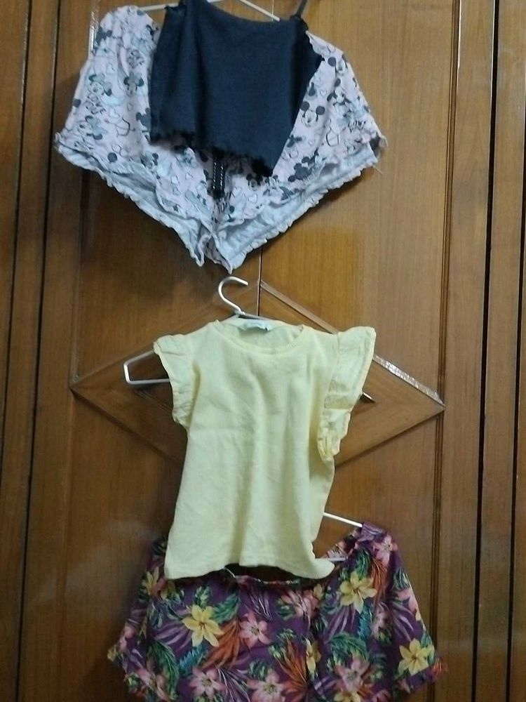 Combo Of Four Top N Short In Pure Cotton