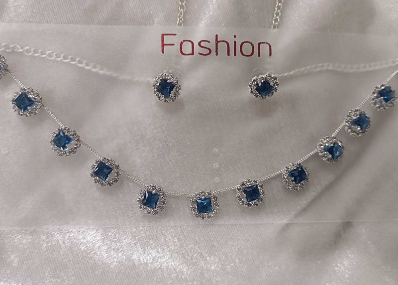 Blue Stone Jewelry Set