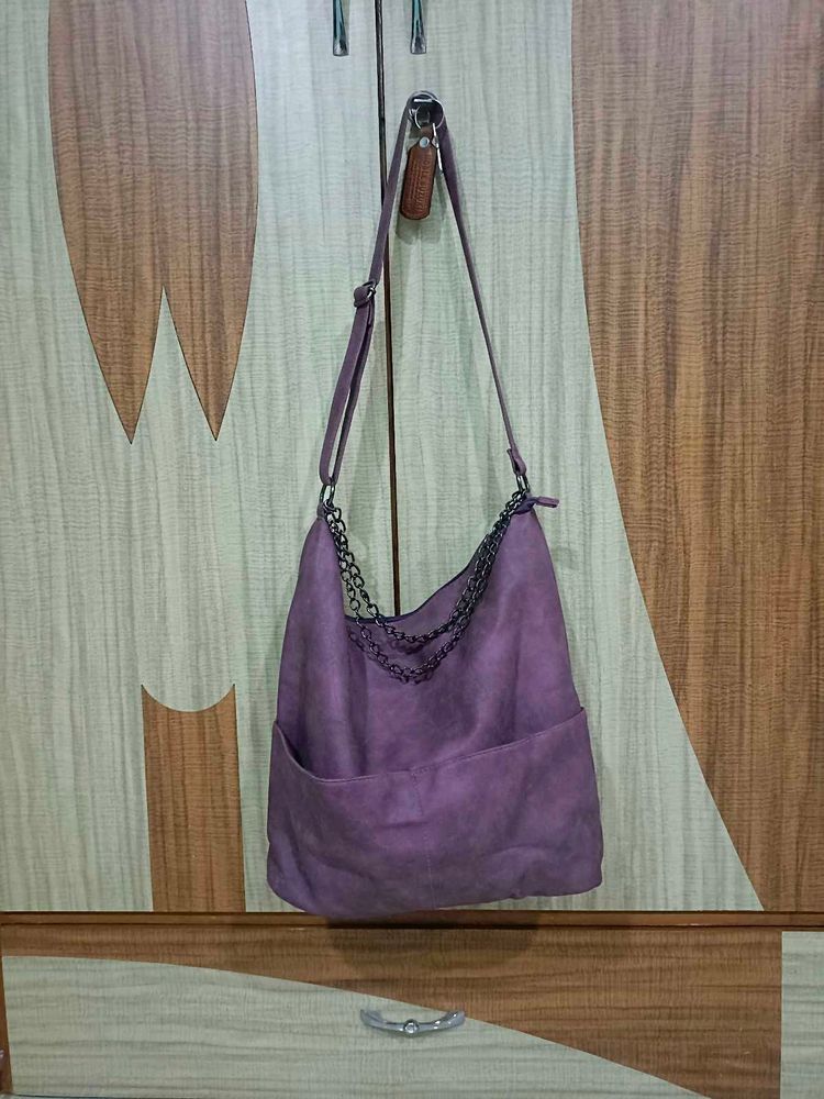 Imported Purple Hobo Bag
