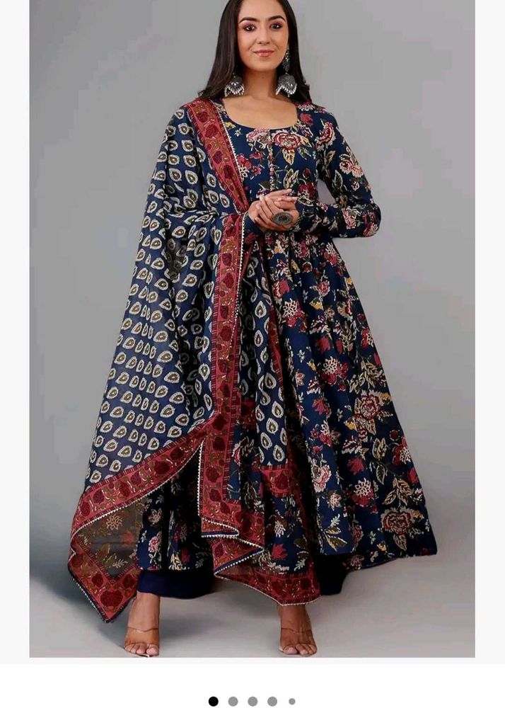 Floral Anarkali Suit Set