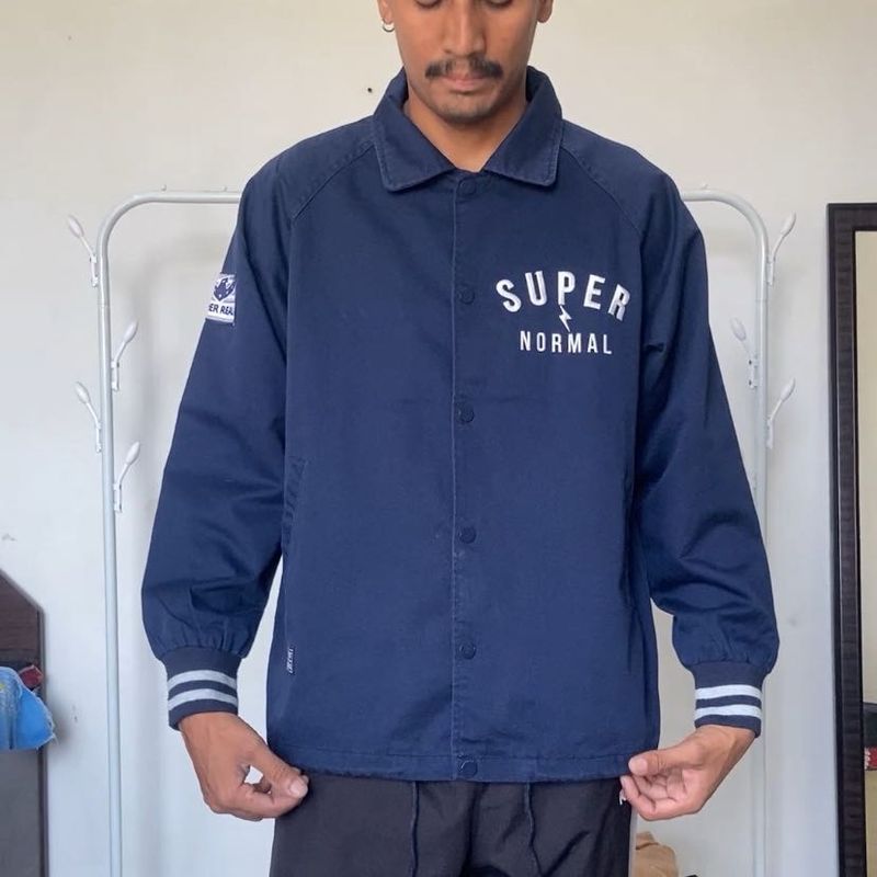 Super Normal Navy Coach Jacket