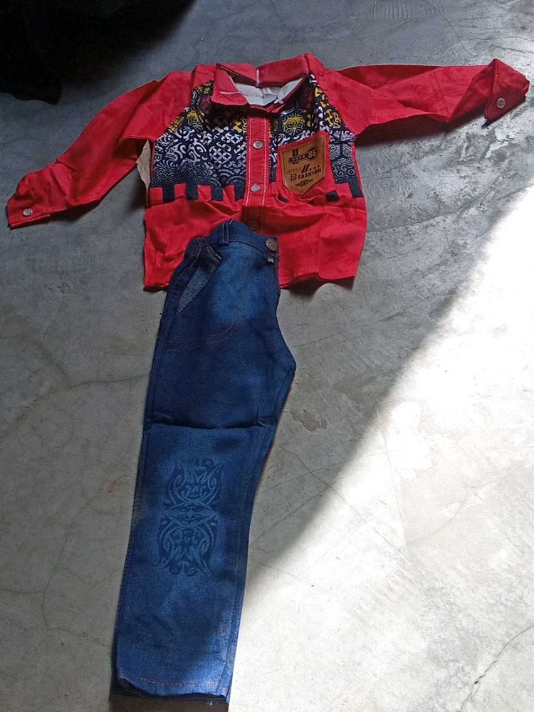 Kids Shirt And Jeans