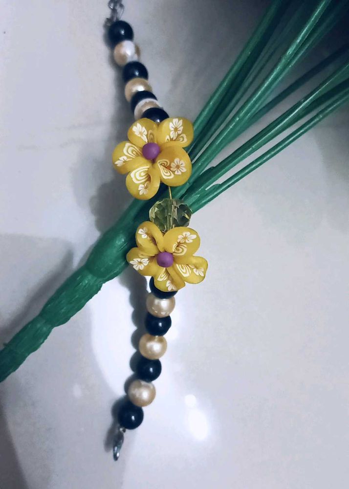 Handmade Floral Made Charm Bracelet
