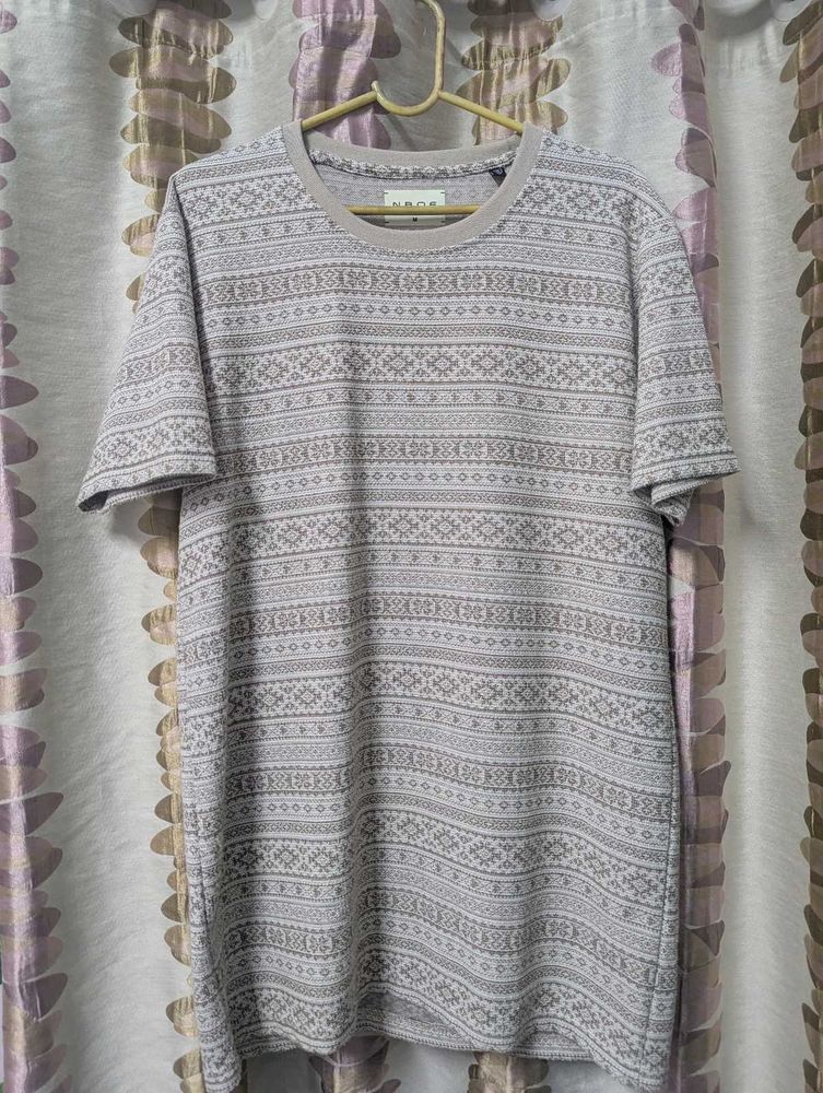 Patterned Crewneck T-Shirt