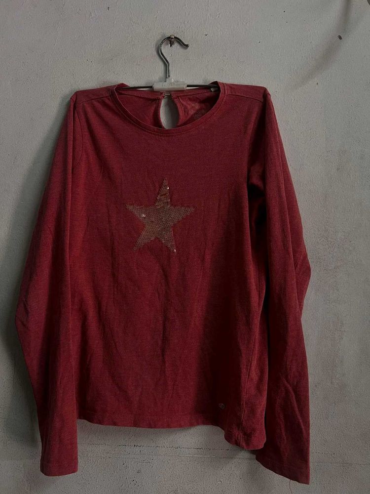Allen Solly Round Neck Full Sleeves Top