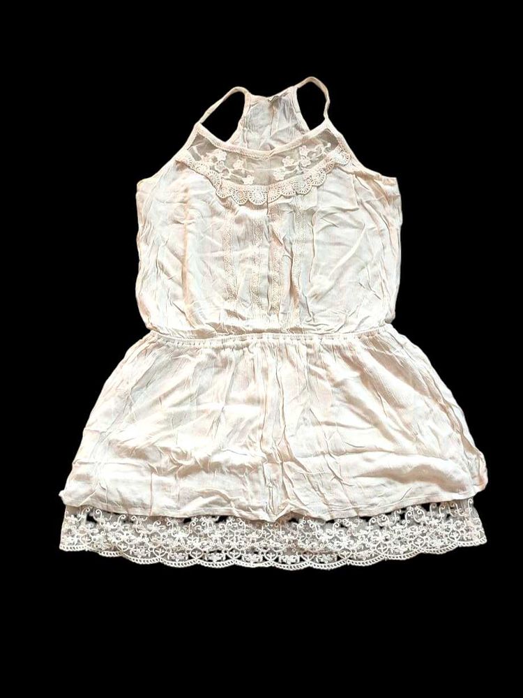 Forever 21 Halter Neck Lace Dress