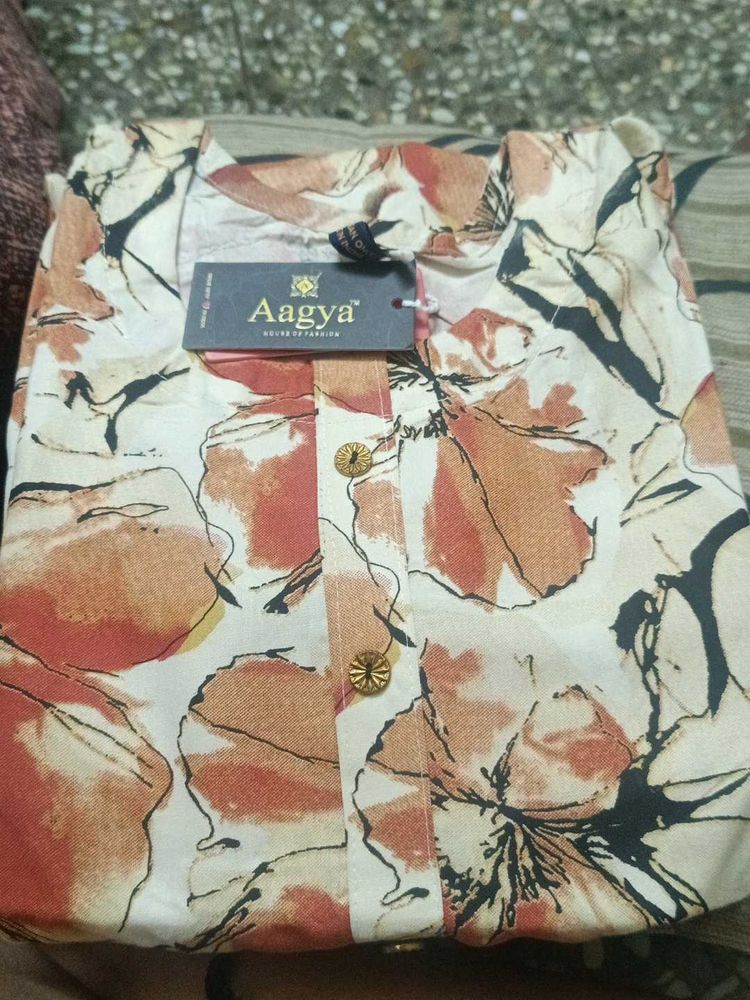 Floral Print Kurta