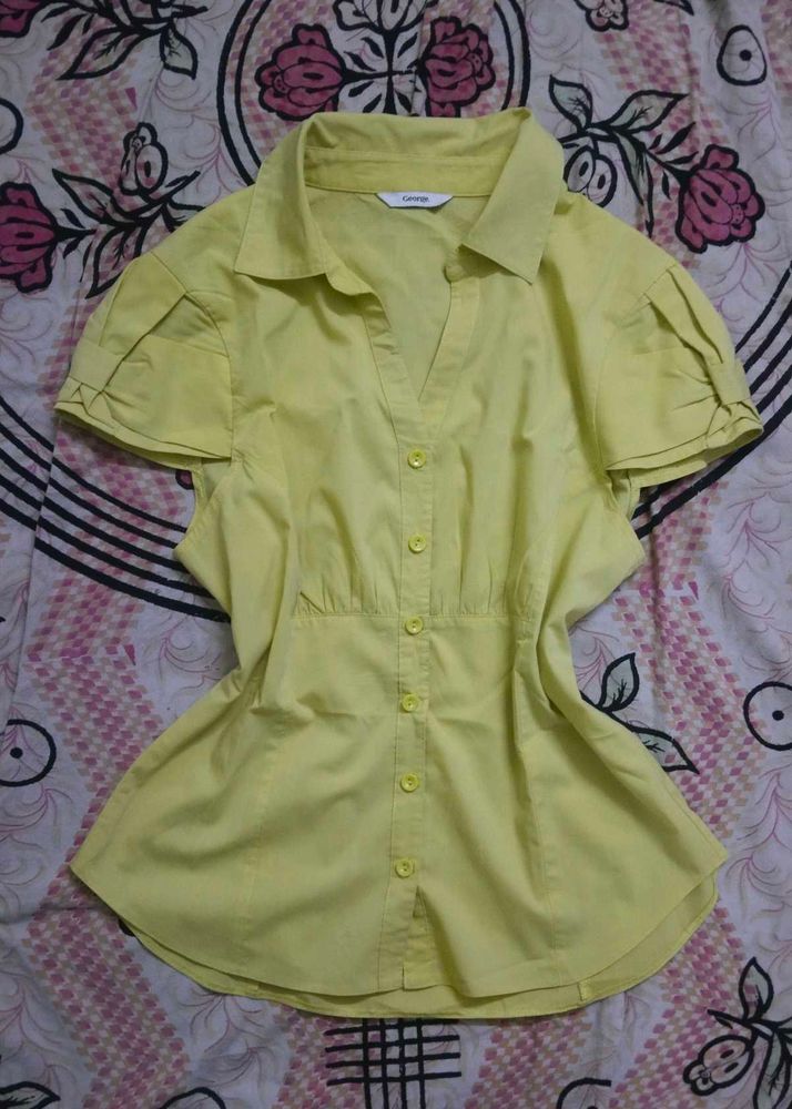 y2k yellow shirt