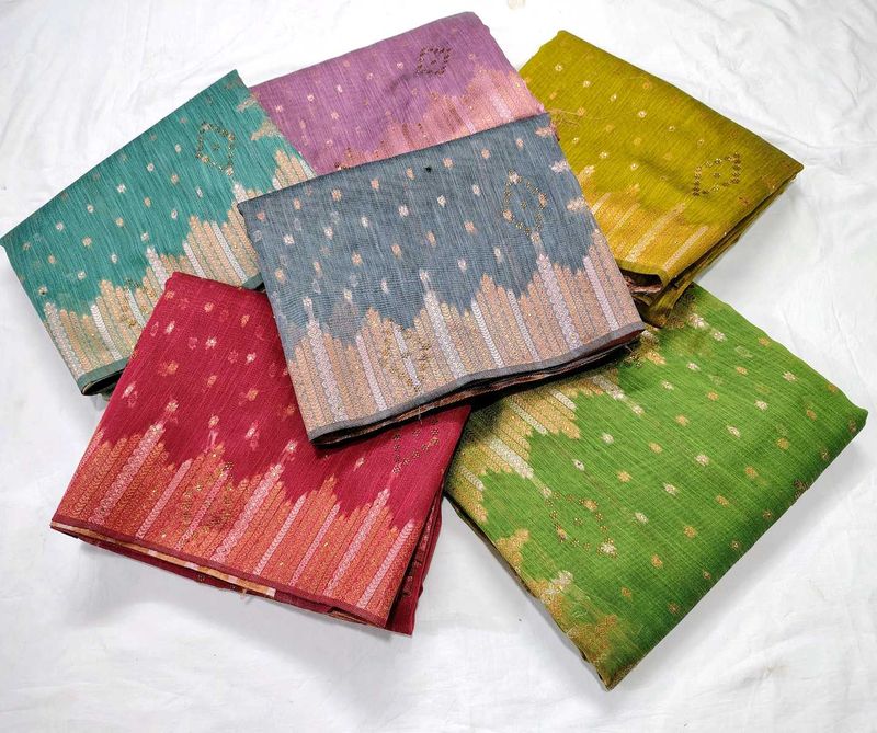 Assorted Cotton Blend Saris