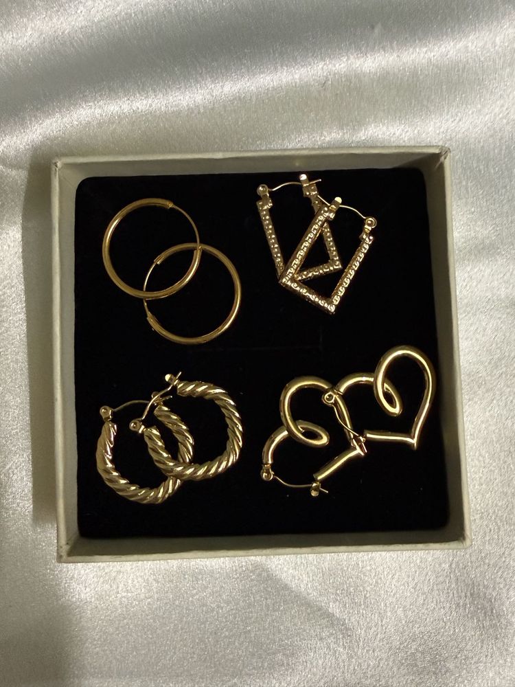 FREE DELIVERY 4x Anti Tarnish Earring Set