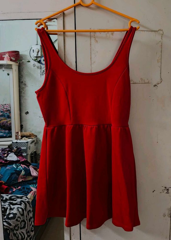 Red Skater summer Dress