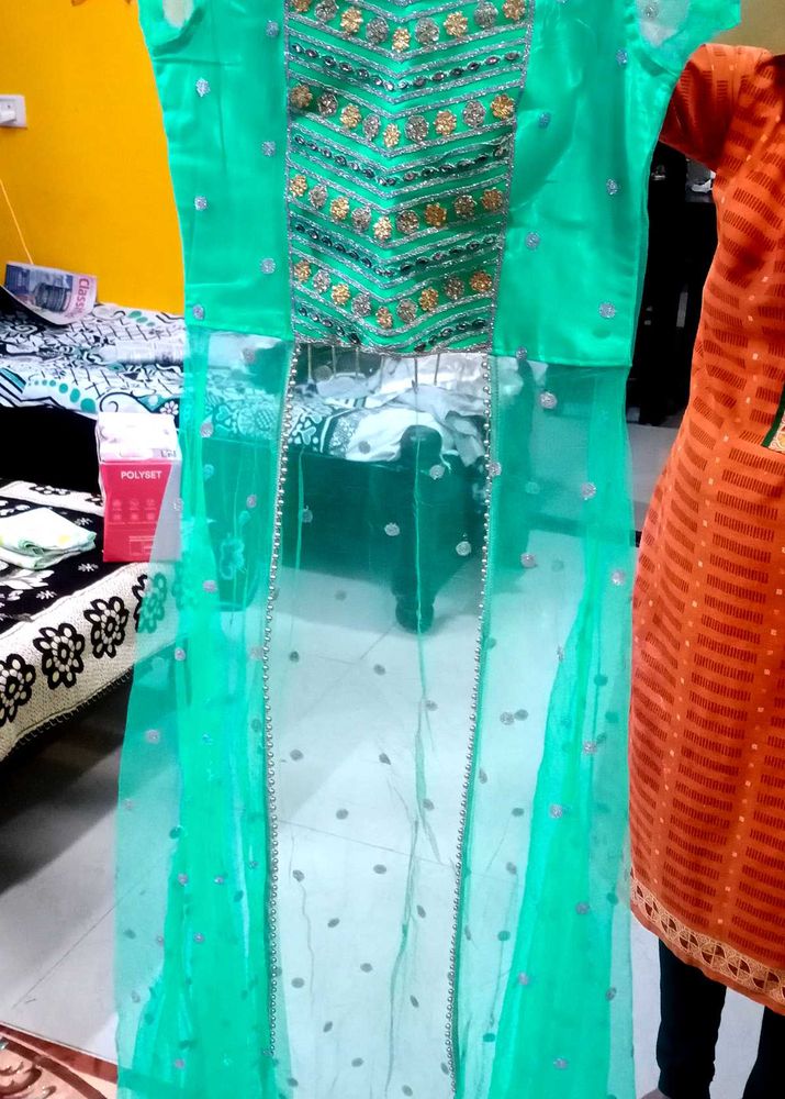 Elegant Green Indian Dress