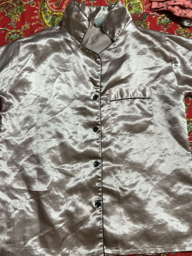 Silky Champagne Home Top