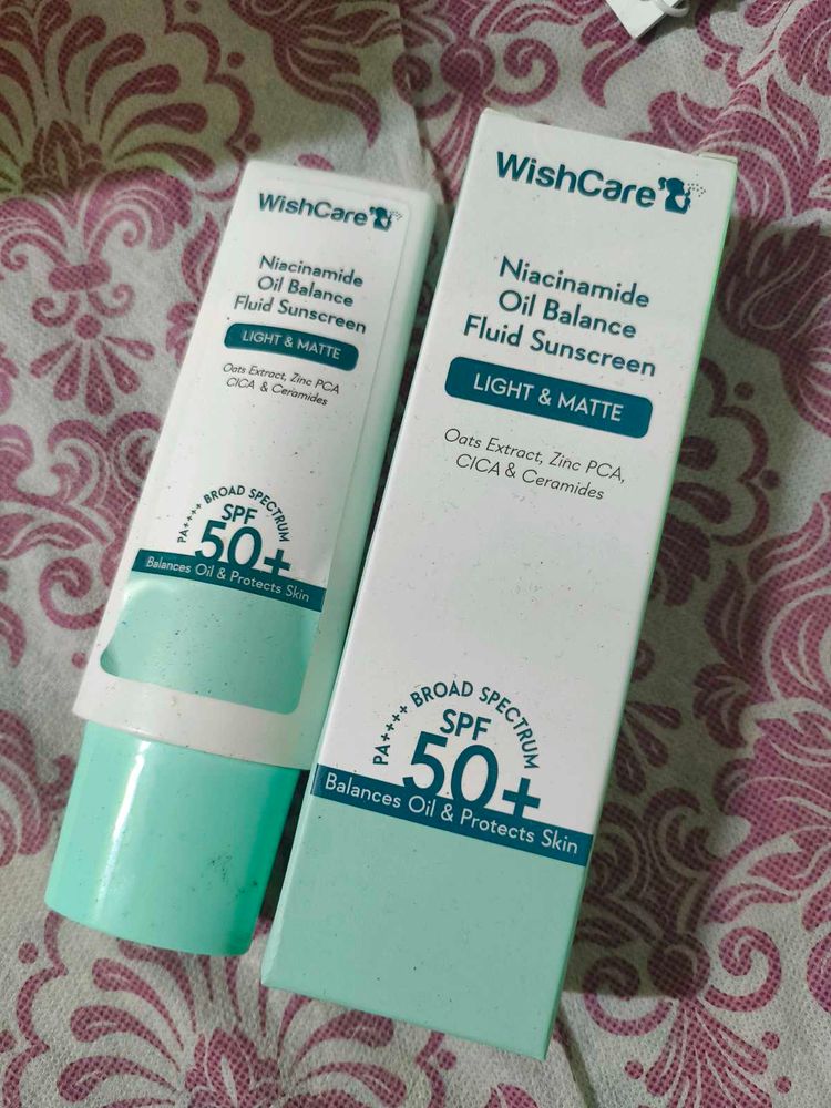 Wishcare Niacinamide Oil Balance Fluid Sunscreen