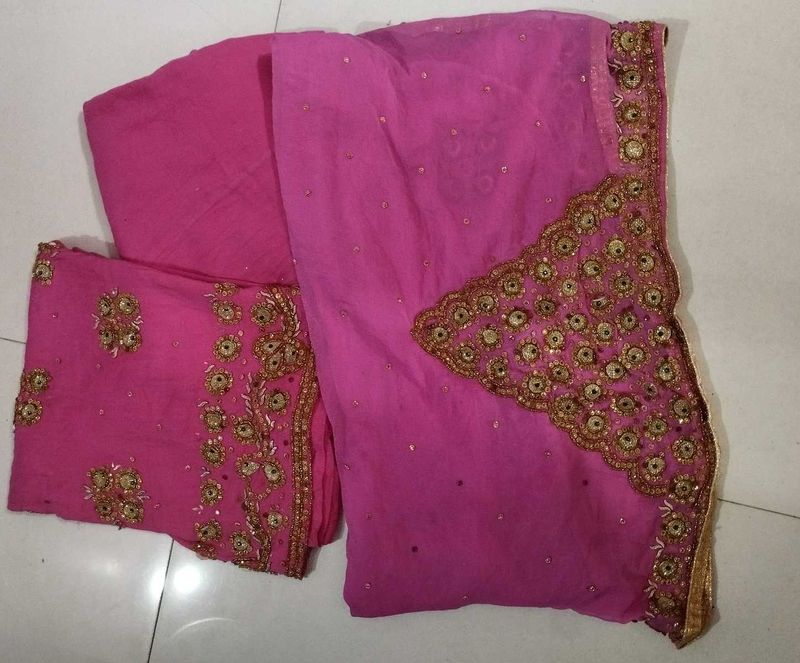 Pink Embroidered Salwar Kameez