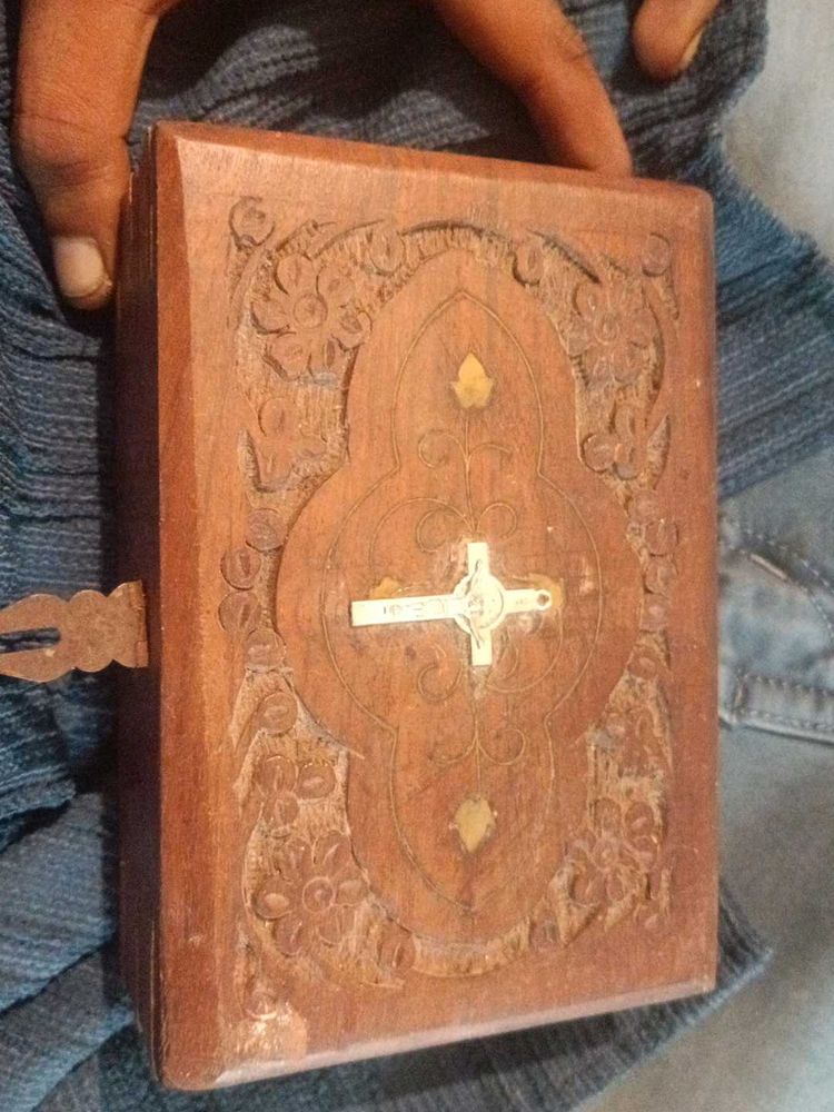 Vintage Carved Wooden Box
