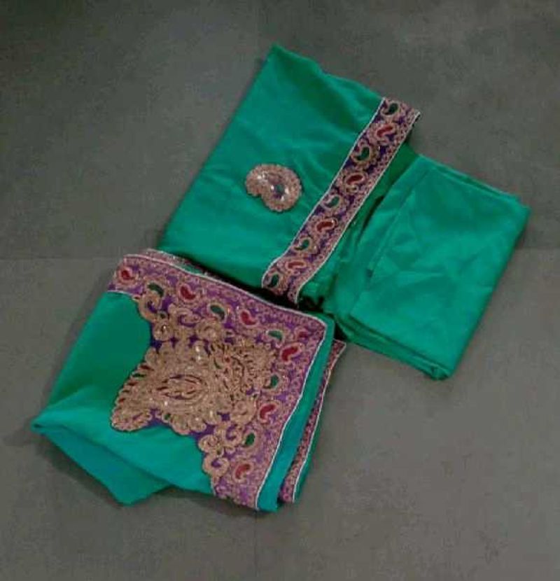 Green Embroidered Kurta Salvar