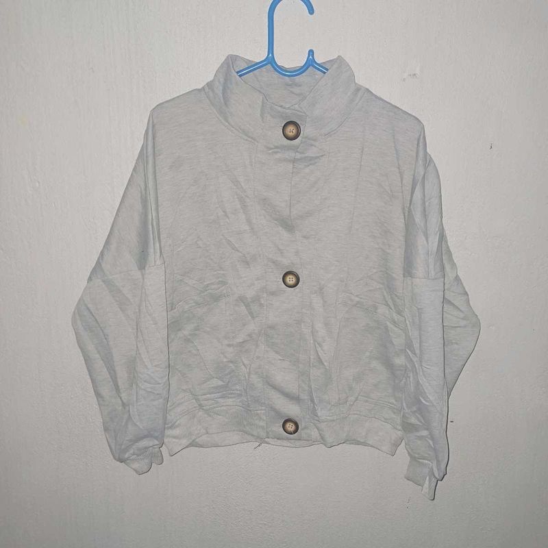 ⭐️Cute Grey Buttoned Jacket