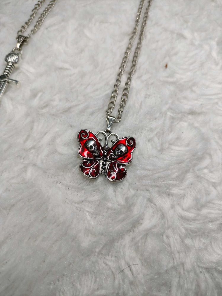 Gothic Butterfly Pendent