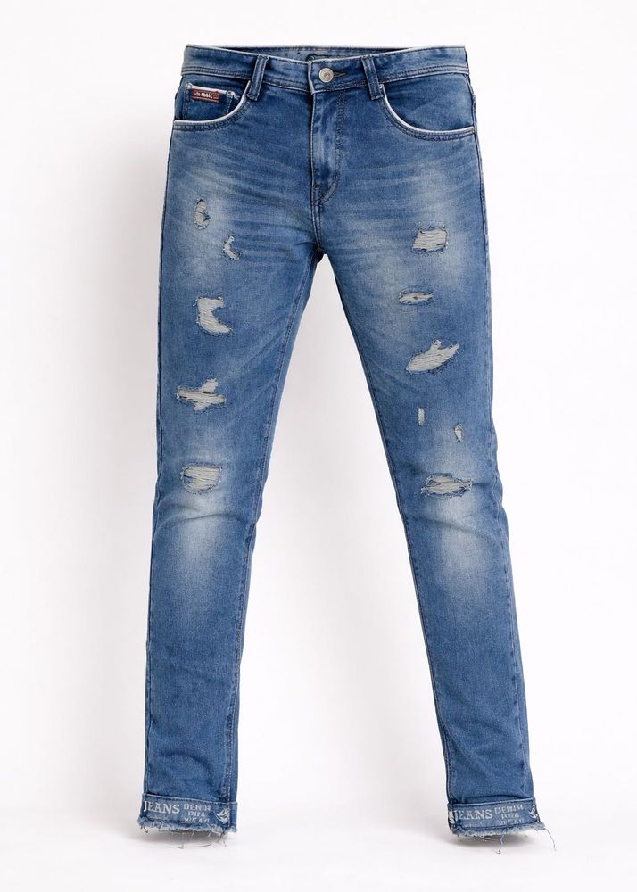Distressed Denim Jeans