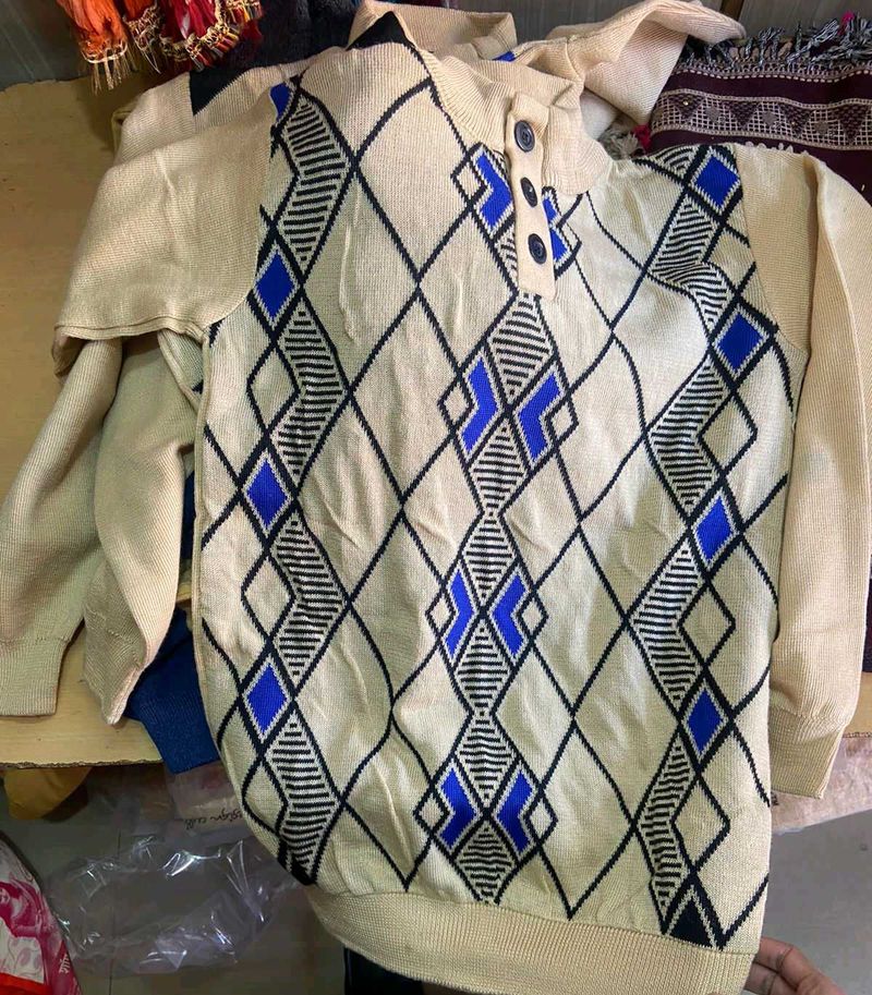 Patterned Mens Sweater