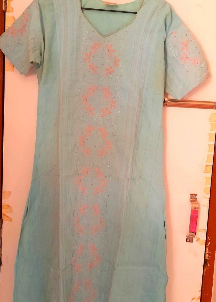 100% Cotton Kurti Set
