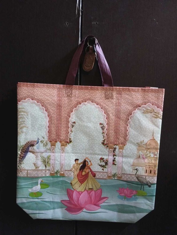 Tote Bag With Indian Art