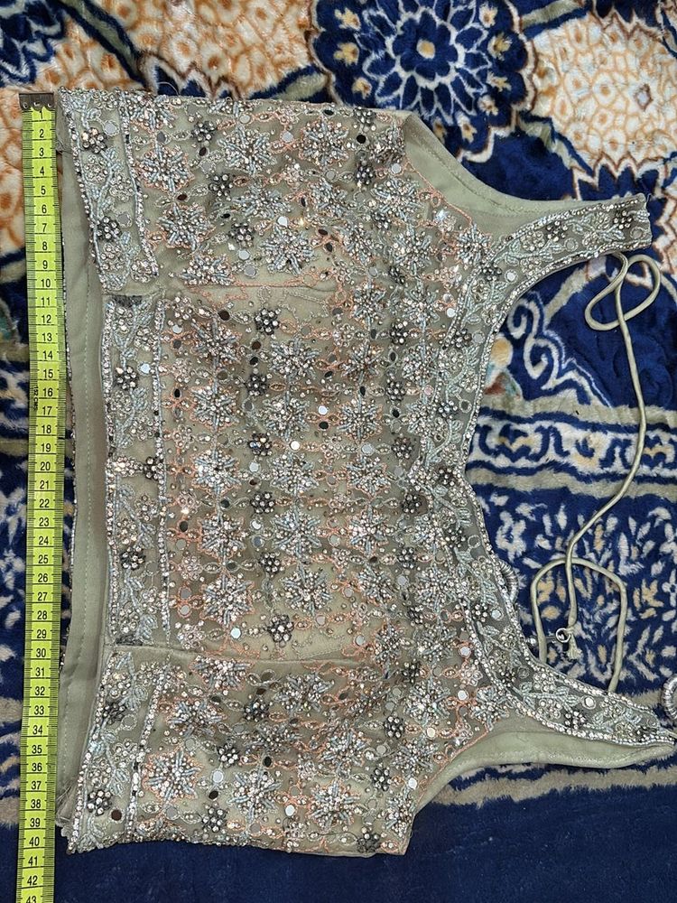 Olive Light Green Heavy Lehenga
