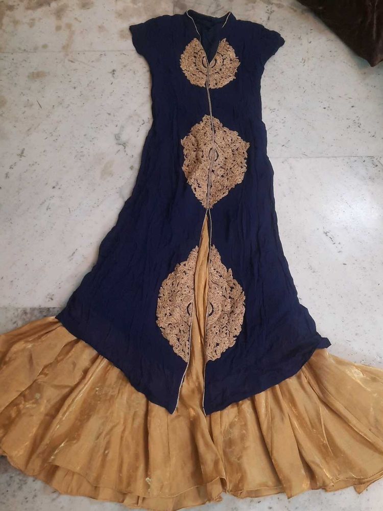 Navy Blue Kurti Set