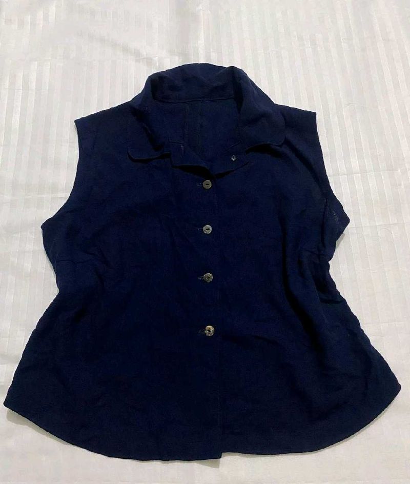 Navy Blue Top Bust 36