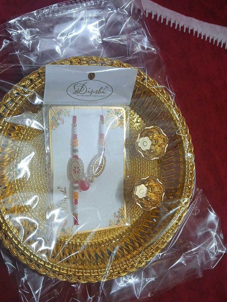 Roli Chawal Platter With Bhai Bhabhi Rakhi