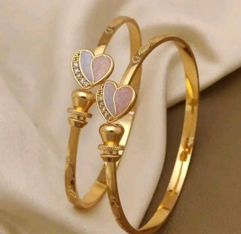 Heart Bangle Set