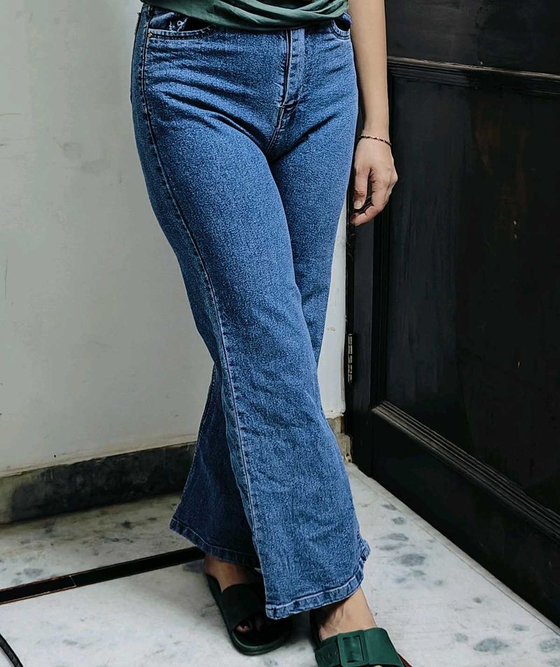 Straight Fit Blue Jeans