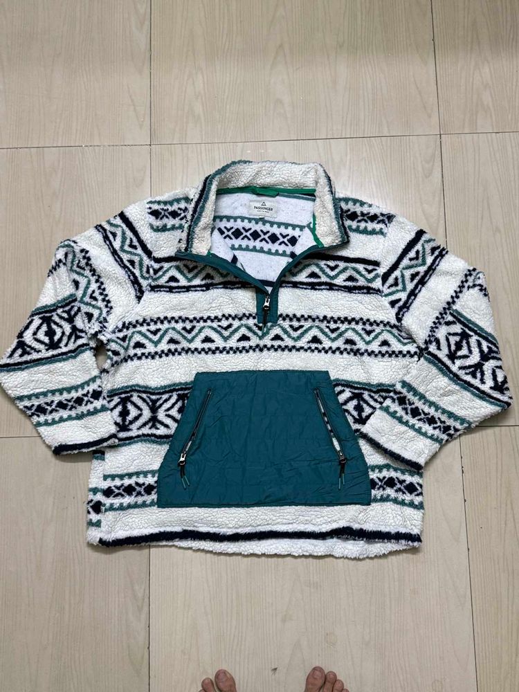 Hollister Patterned Fleece Jacket