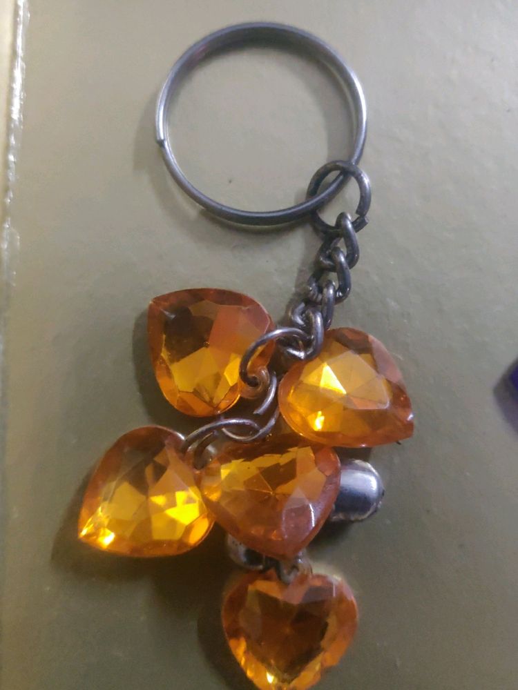 Heart Charm Keychain