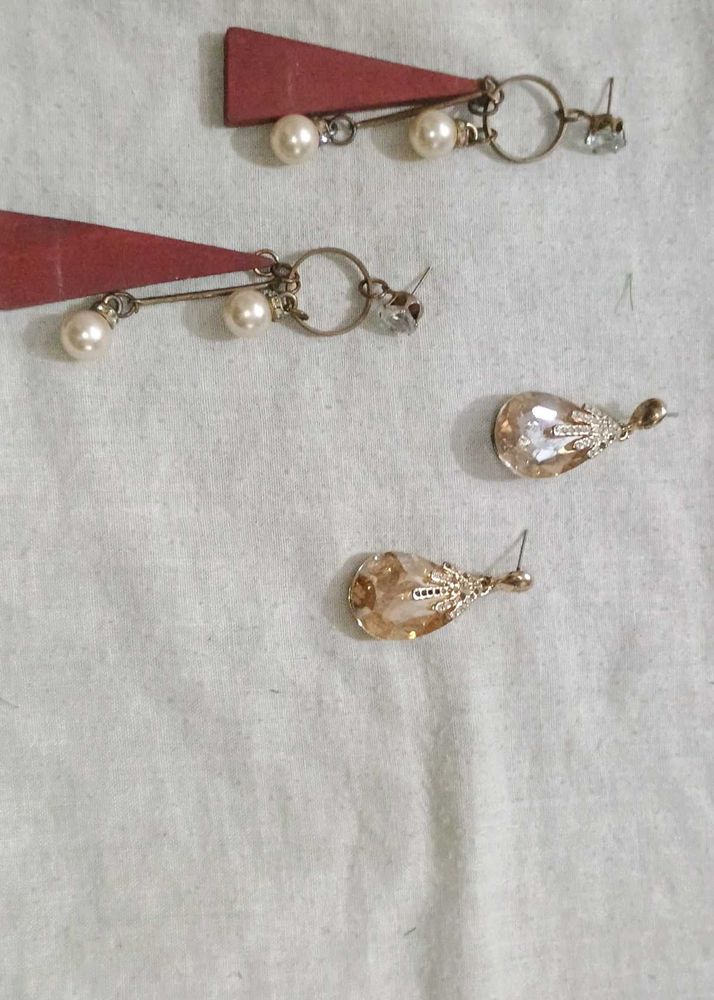 Stylish 3 Earring Set