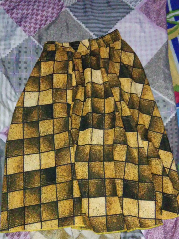 Vintage Checkerboard Skirt