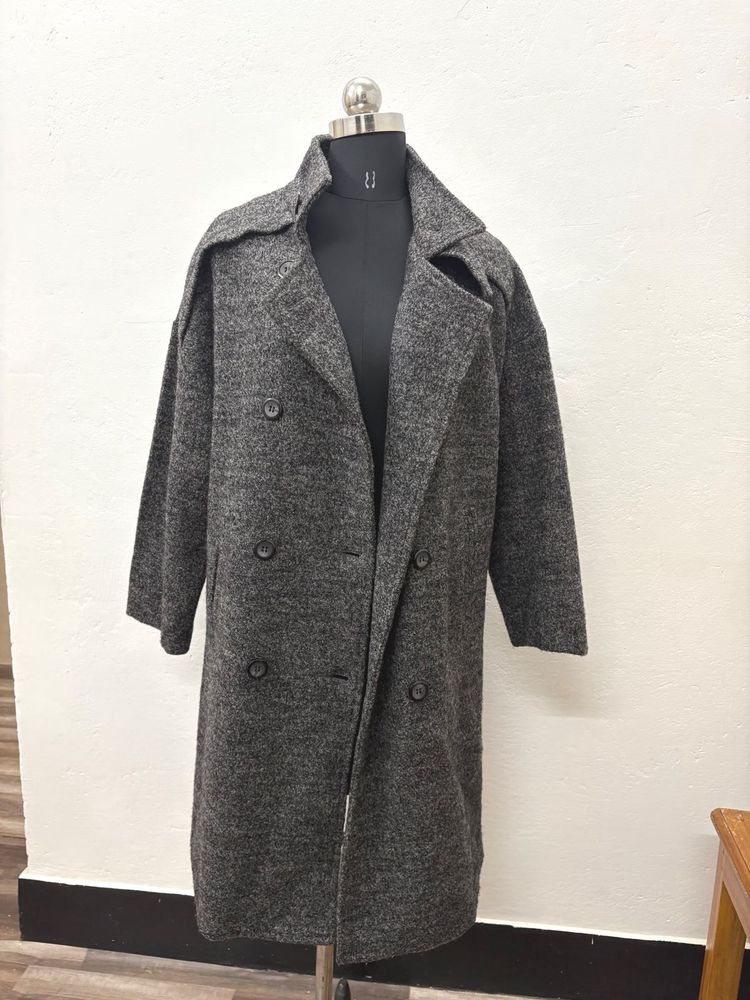 Unisex Grey Trench Coat