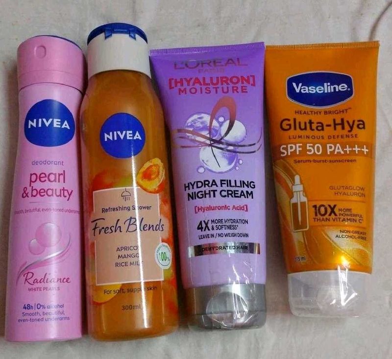 Skincare Bundle: Nivea, L'Oreal, Vaseline