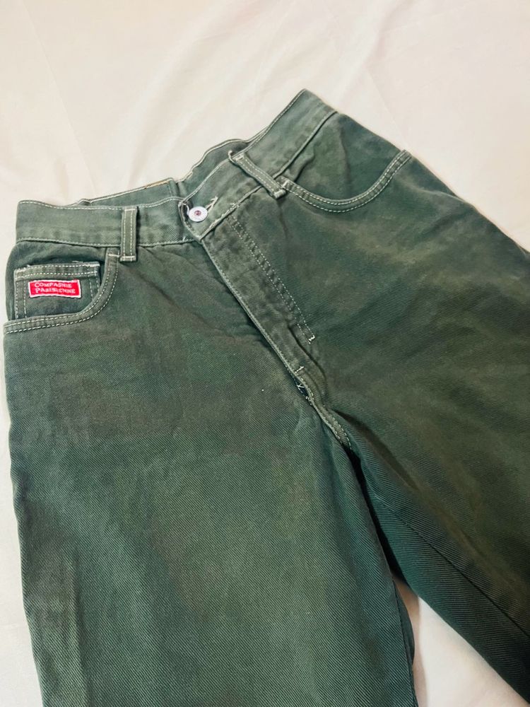 Vintage Green Denim Jeans 💕