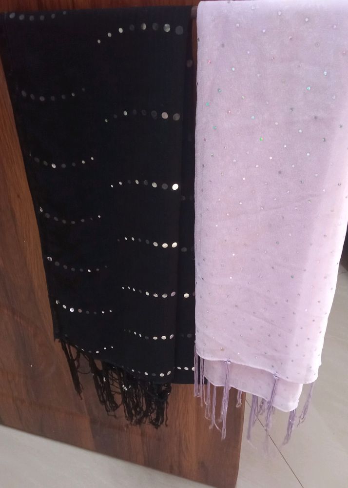 💜Pack Of 2 Scarfs🖤