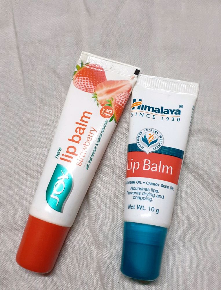 2 COMBO Joy Strawberry &amp; Himalaya Lip balm Spf 15