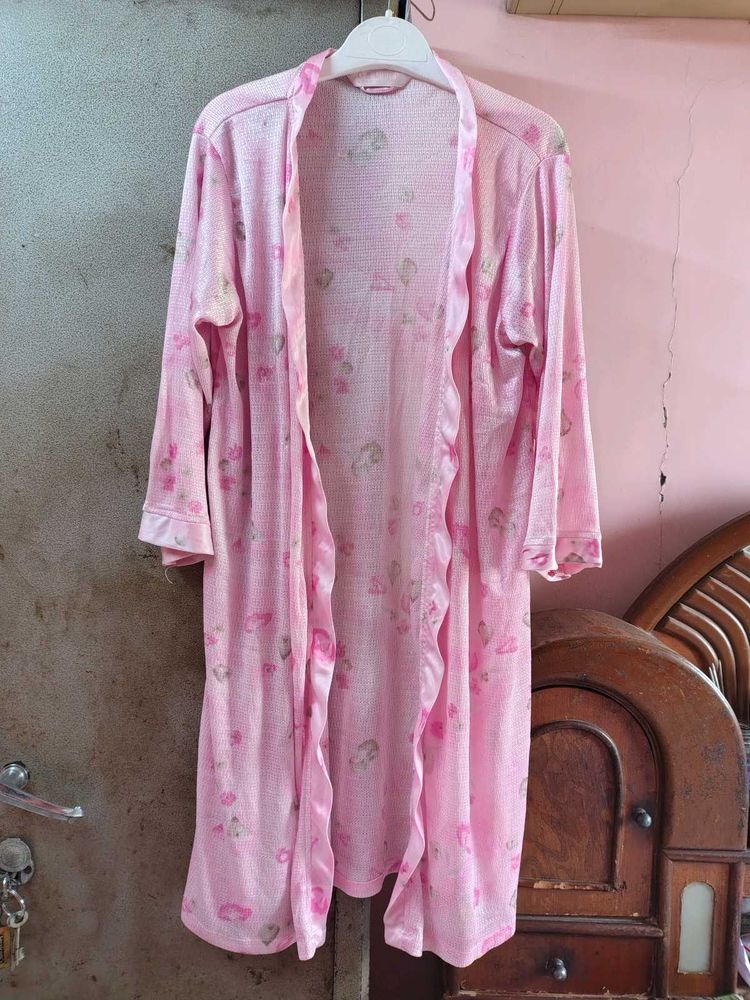 Pink Floral Robe