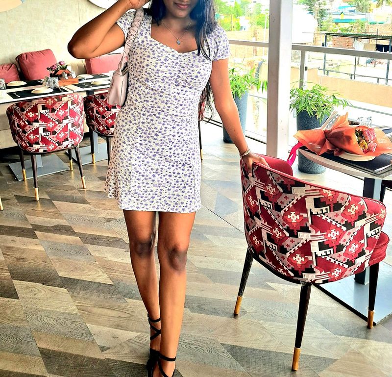 Lavender  Color Cute Dress
