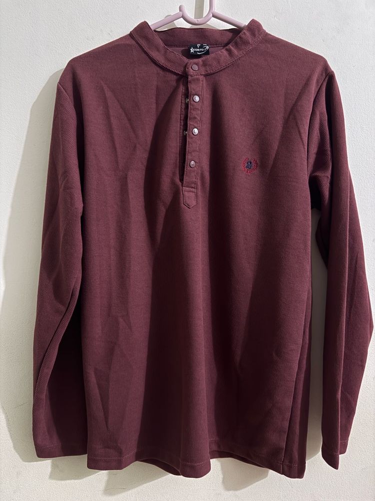 Maroon Long Sleeve Shirt