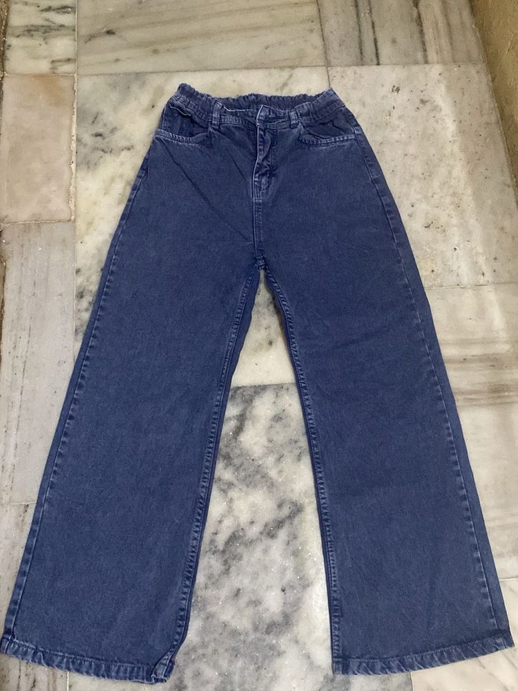 Wide Leg Denim Jeans