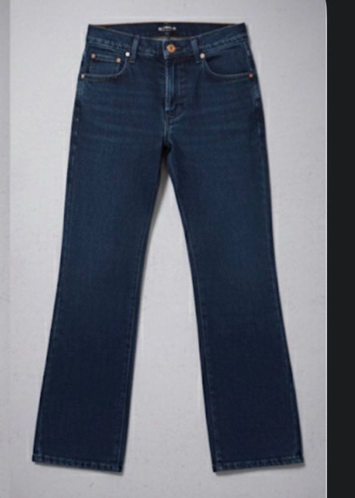 Dark Wash Blue mixed black Bootcut Jeans