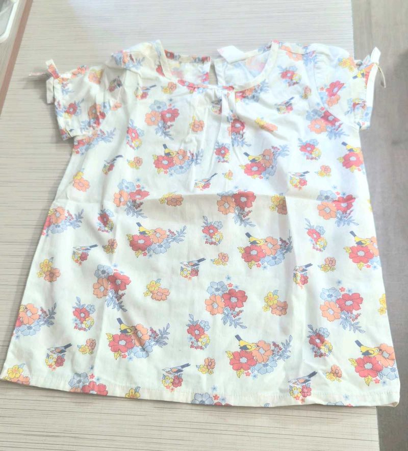 Pretty Flower With Birds T-shirt 🫶🏻